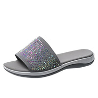 BeachSlides | Women's Slip-On Sandals-Grey-4.5-State of Style