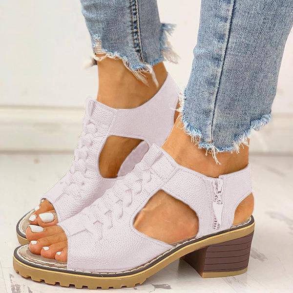 Bella - Orthopedische Elegante Zwarte Hakken-Beige-34-State of Style