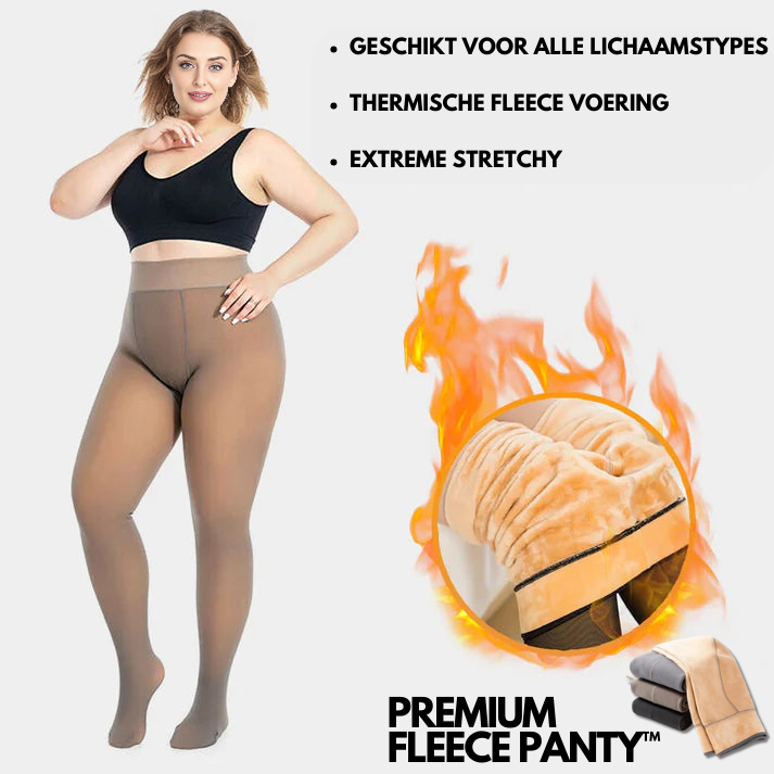 Bella's Comfy Fleece Tights-Black-Plus Size(L t/m 2XL) (70 ~95 KG)-State of Style