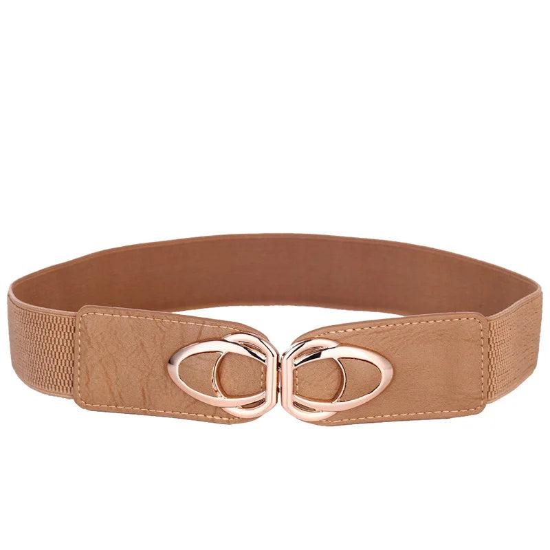 Beltoxfine Curves & Class: Stylish Stretch Belts for Confidence-Khaki-65 cm (68 cm to 100 cm)-State of Style