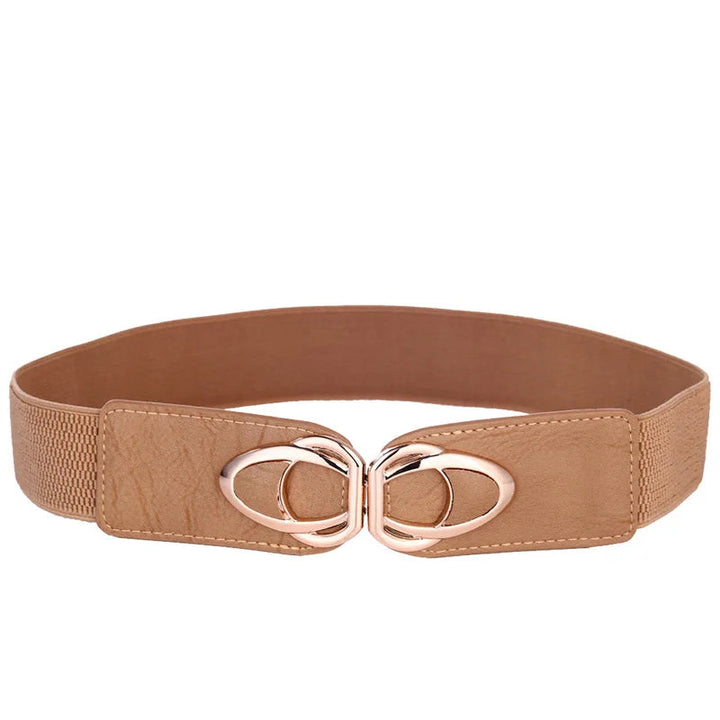 Beltoxfine Curves & Class: Stylish Stretch Belts for Confidence-Khaki-65 cm (68 cm to 100 cm)-State of Style