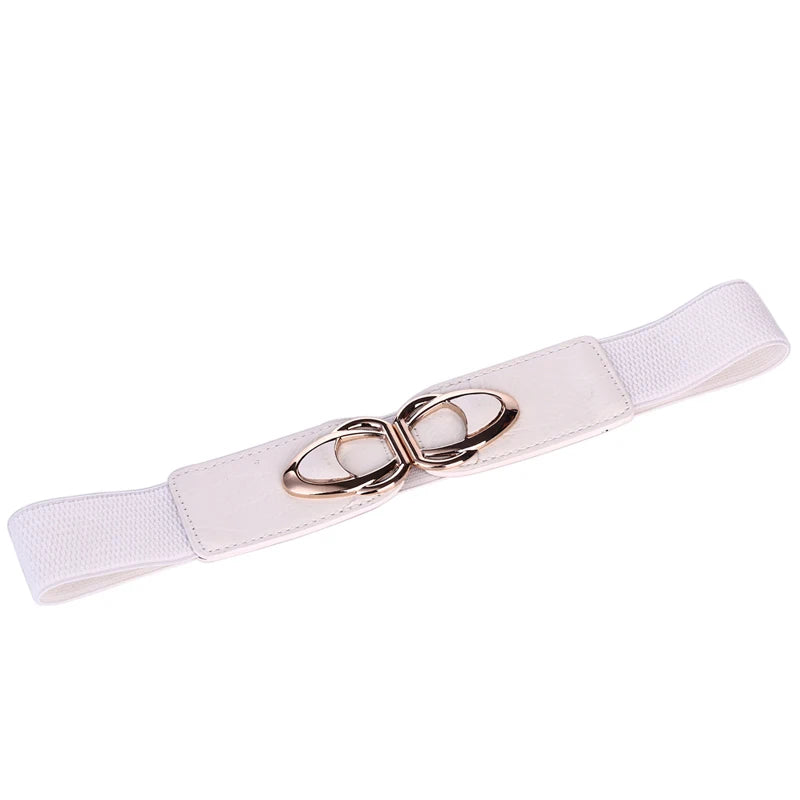 Beltoxfine Curves & Class: Stylish Stretch Belts for Confidence-White-65 cm (68 cm to 100 cm)-State of Style