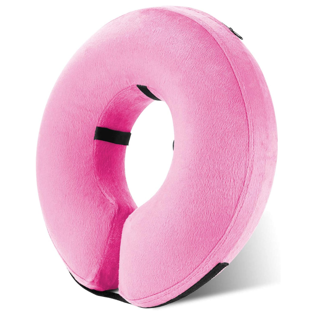 Beschermende Opblaasbare Hondenkraag - Zachte & Comfortabele Herstelkraag-Roze-S-State of Style