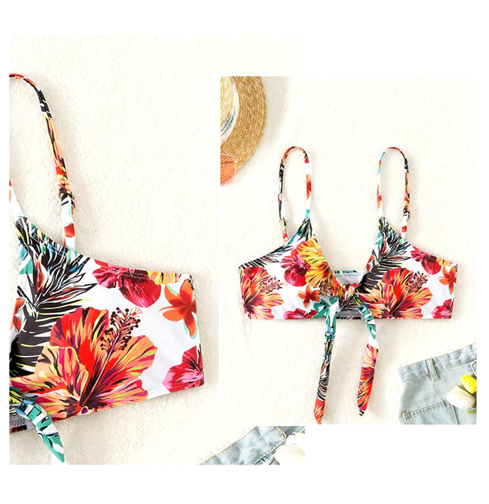 Bikini set with High Waist and Cover-up – Amira-Turquoise-XS-State of Style