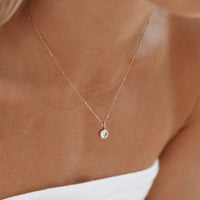 Birthstone Necklace - Aurora-January | Garnet-Gold-State of Style