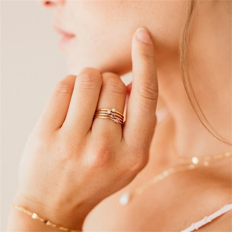 Birthstone Ring - Celestia-January – Red-49 mm-State of Style