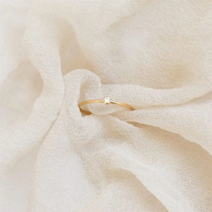 Birthstone Ring | Simple Design | Personalised Gift-JANUARY-5-GOLD-State of Style