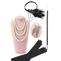 Black 1920s Accessories Set-State of Style
