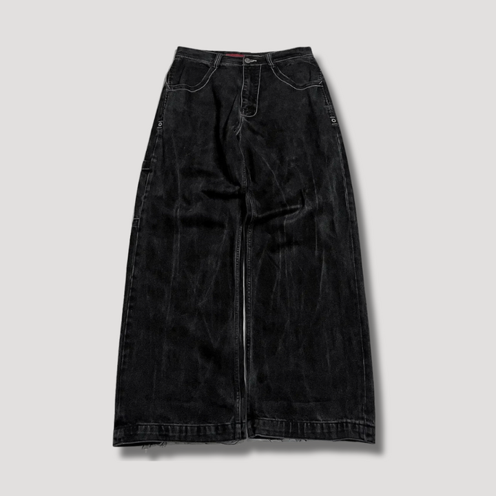 Black Baggy Jeans with High Waist – Raven-S-State of Style