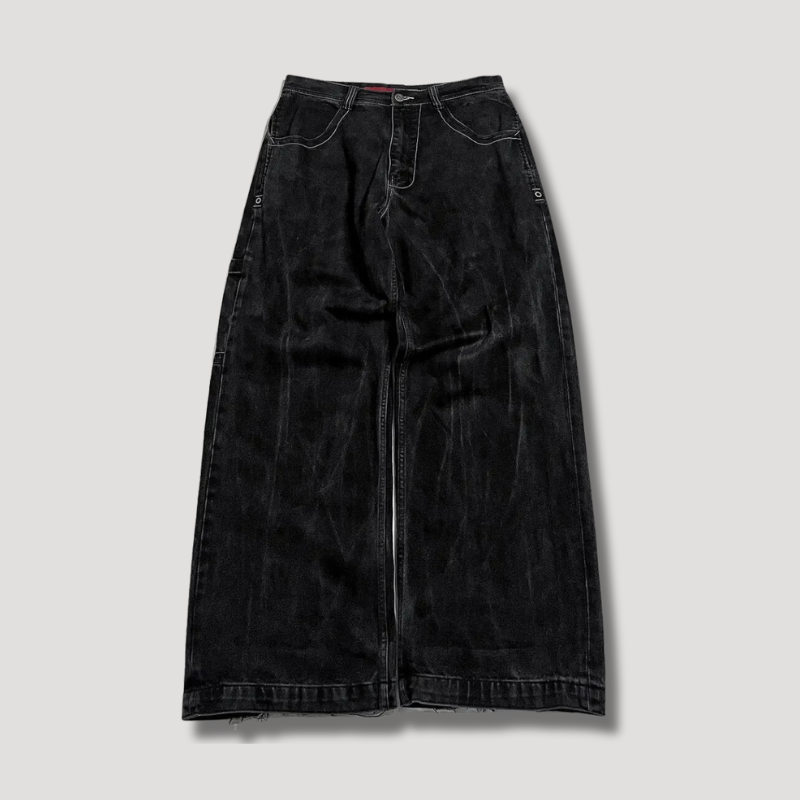 Black Baggy Jeans with High Waist – Raven-S-State of Style