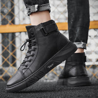 Black Handmade Leather Boots for Men - ShadowStep-Black-6.0-State of Style