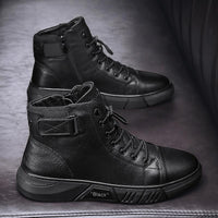 Black Handmade Leather Boots - NoirCraft-7-State of Style