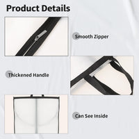 Long Garment Storage Cover – 180cm Dress Bag with Zipper & Window(2-Pack)