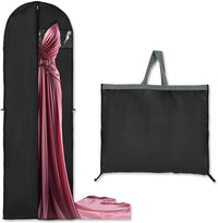 Long Garment Storage Cover – 180cm Dress Bag with Zipper & Window(2-Pack)