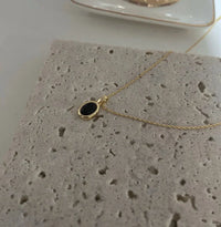 Black Onyx and Pearl Stack Necklace - Aria-State of Style