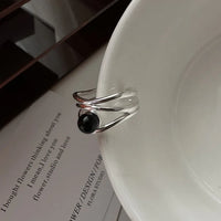 Black Onyx Multi-line Ring - Arden-State of Style
