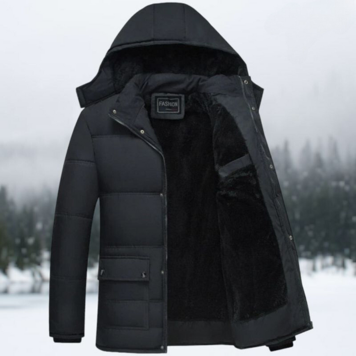 Black Quilted Winter Jacket - Hugo-Black-S-State of Style