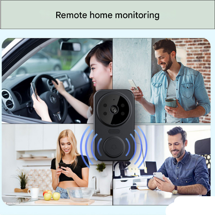 Black Smart Wi-Fi Doorbell with Camera – Noctiq-State of Style