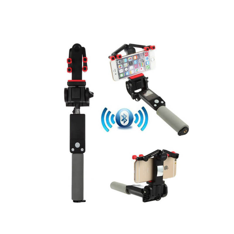 Bluetooth Selfie Stick with 360° Rotation – SpinShot-Black-State of Style