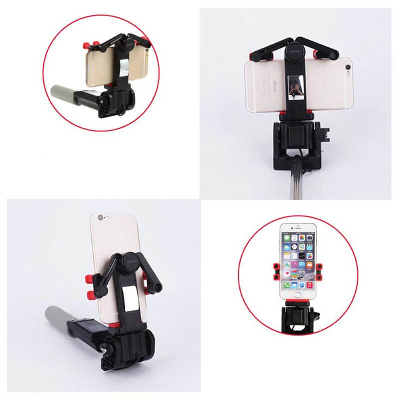 Bluetooth Selfie Stick with 360° Rotation – SpinShot-Black-State of Style