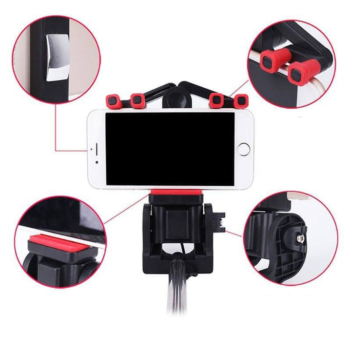 Bluetooth Selfie Stick with 360° Rotation – SpinShot-Black-State of Style