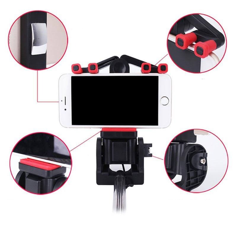 Bluetooth Selfie Stick with 360° Rotation – SpinShot-Black-State of Style