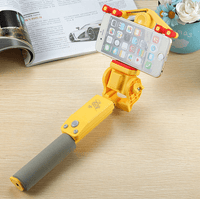 Bluetooth Selfie Stick with 360° Rotation – SpinShot-Yellow-State of Style