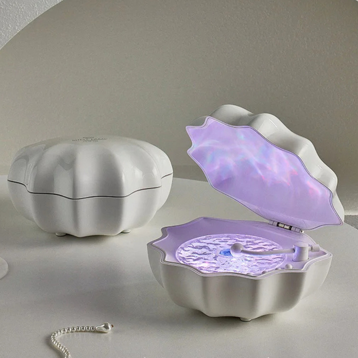 Bluetooth Speaker with Illuminated Wave Plate - WaveGlow-Blue-State of Style