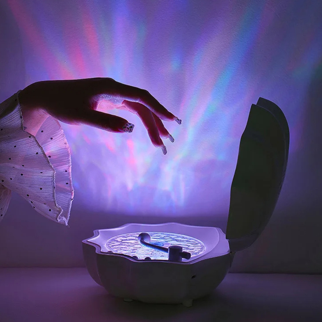 Bluetooth Speaker with Illuminated Wave Plate - WaveGlow-Purple-State of Style