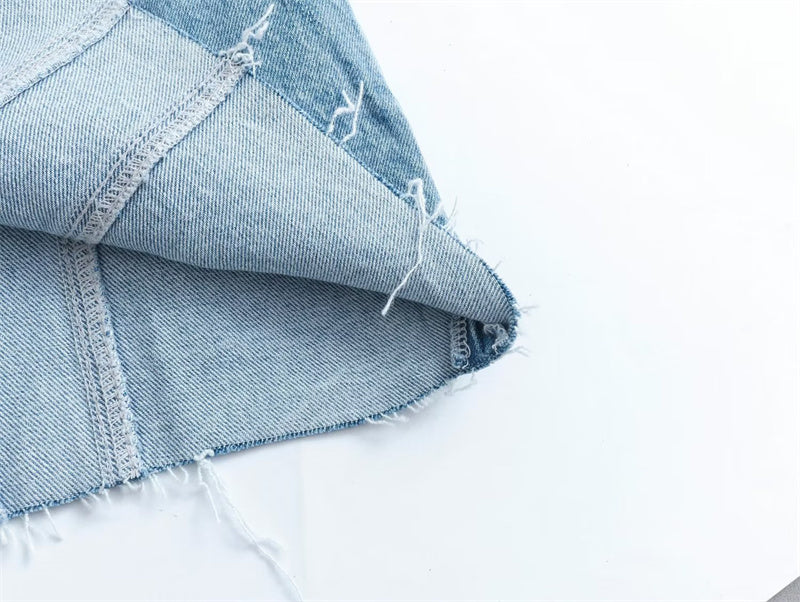 Bobbie Strapless Denim Dress | Cool and Unique-Light Blue-XS-State of Style