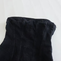Bobbie Strapless Denim Dress | Cool and Unique-Light Blue-XS-State of Style