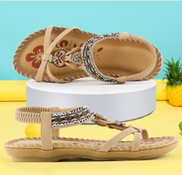 Boho Chic Sandals | Stylish & Comfortable-Beige-4.0-State of Style