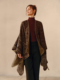 Boho Double Sided Poncho - Seraphina-State of Style