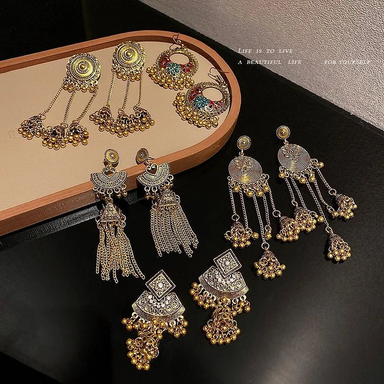 Boho Ethno Drop Earrings – Noura-5-State of Style