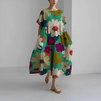Boho Floral Maxi Dress - FloraChic-LX-46-S-State of Style
