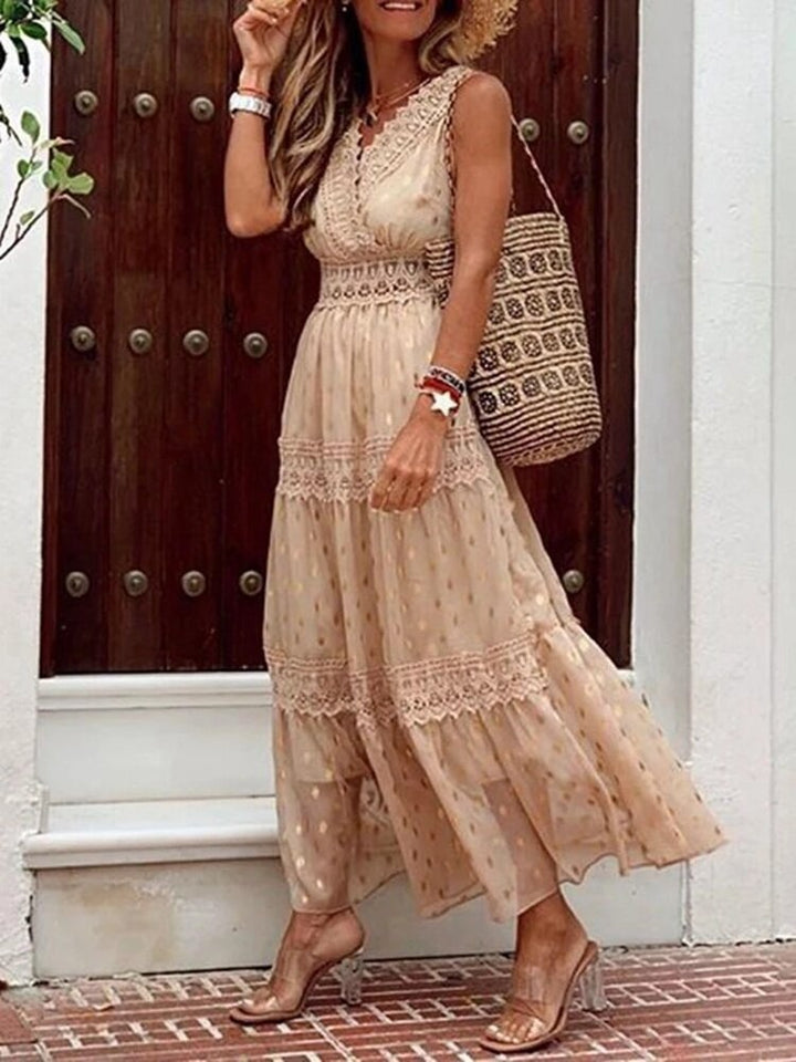 Boho Ibiza Dress - Solana-Blue-S-State of Style