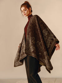 Boho Reversible Poncho - Seraphina-State of Style