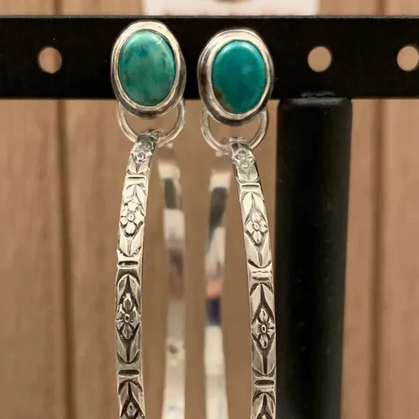 Boho Vintage Onyx Earrings - Nalani-Green-State of Style