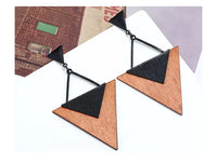 Boho Wood Teardrop Earrings | Trendy and Lightweight Jewellery-Style 1-State of Style