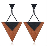 Boho Wood Teardrop Earrings | Trendy and Lightweight Jewellery-Style 4-State of Style