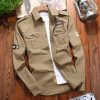 Bold Cargo Shirt for Men - Milan-Khaki-3XS-State of Style