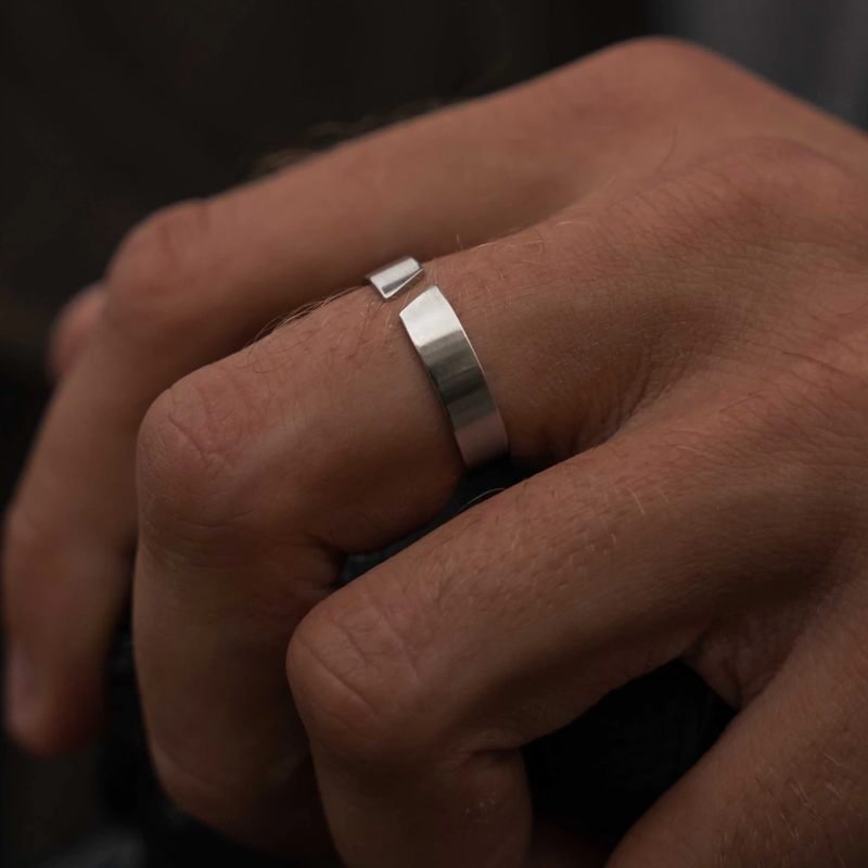 Bold Men's Ring - Arvid-Silver-State of Style