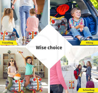 Children’s 2-in-1 Ride-On Scooter Suitcase with 360° Wheels