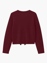 Bow Detail Women's Sweater - Isla-White-XS-State of Style
