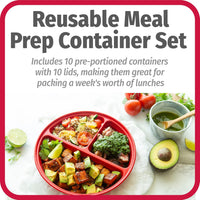 BPA-free Meal Prep Containers, Set of 10-State of Style