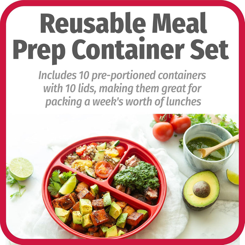BPA-free Meal Prep Containers, Set of 10-State of Style