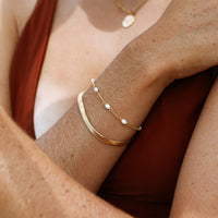 Bracelet with Freshwater Pearls - Amara-Gold-State of Style