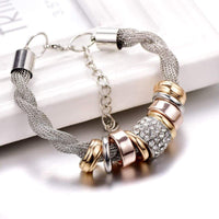 Braided Fashion Bracelet - Zarina-Silver-State of Style