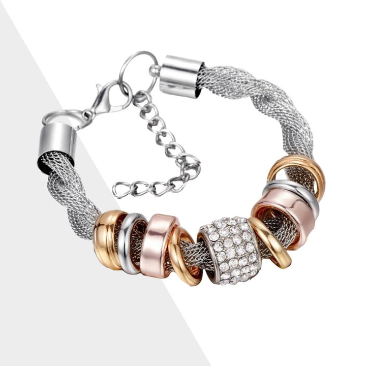 Braided Fashion Bracelet - Zarina-Silver-State of Style