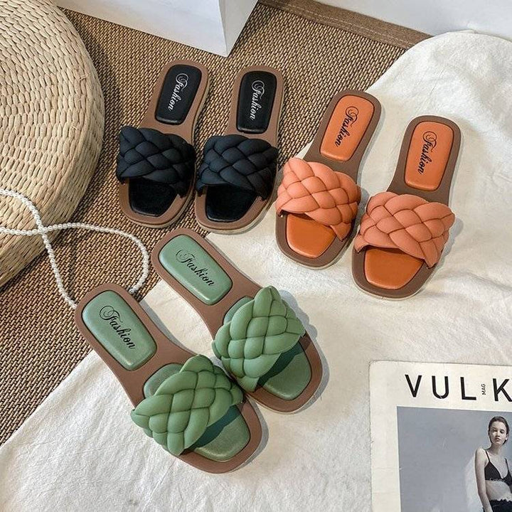 Braided Sandals | Stylish, Lightweight & Comfortable-Black-5.0-State of Style